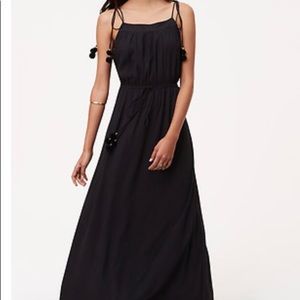 Black Maxi with Pom Poms!